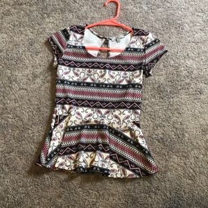 Burgundy blouse
